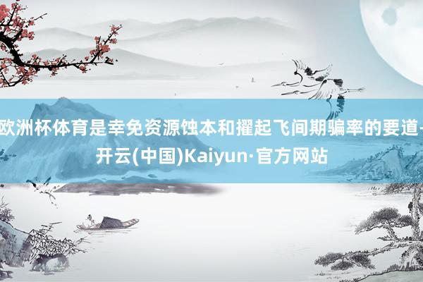 欧洲杯体育是幸免资源蚀本和擢起飞间期骗率的要道-开云(中国)Kaiyun·官方网站