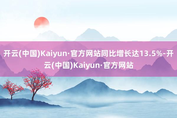 开云(中国)Kaiyun·官方网站同比增长达13.5%-开云(中国)Kaiyun·官方网站