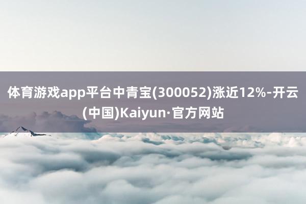 体育游戏app平台中青宝(300052)涨近12%-开云(中国)Kaiyun·官方网站