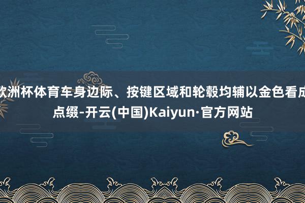 欧洲杯体育车身边际、按键区域和轮毂均辅以金色看成点缀-开云(中国)Kaiyun·官方网站