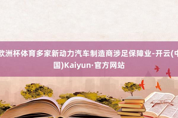 欧洲杯体育多家新动力汽车制造商涉足保障业-开云(中国)Kaiyun·官方网站