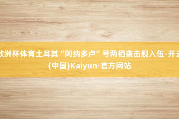 欧洲杯体育土耳其“阿纳多卢”号两栖袭击舰入伍-开云(中国)Kaiyun·官方网站