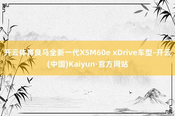 开云体育良马全新一代X5M60e xDrive车型-开云(中国)Kaiyun·官方网站