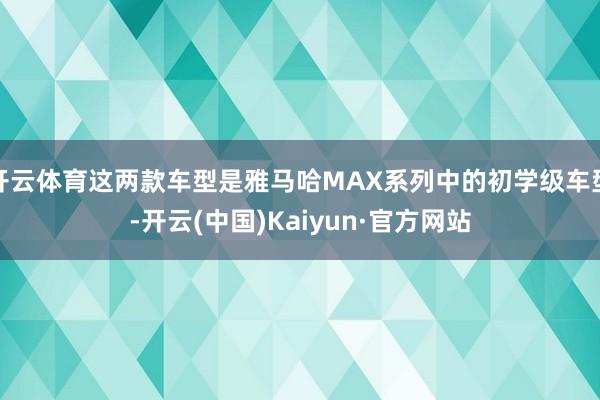 开云体育这两款车型是雅马哈MAX系列中的初学级车型-开云(中国)Kaiyun·官方网站