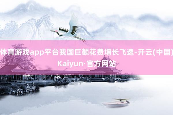 体育游戏app平台我国巨额花费增长飞速-开云(中国)Kaiyun·官方网站